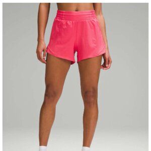 Lululemon Hotty Hot High-Rise Lined Short Glaze Pink NWT Size 2 Athletic Running